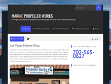 Tablet Screenshot of marinepropellerworks.com